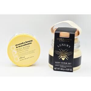 CIROA Makuna Honey Body Butter And Honey Vanilla Scrub Set 450g NEW
